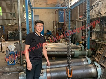 Sửa chữa xy lanh nâng hạ bàn máy ép 1500 tấn